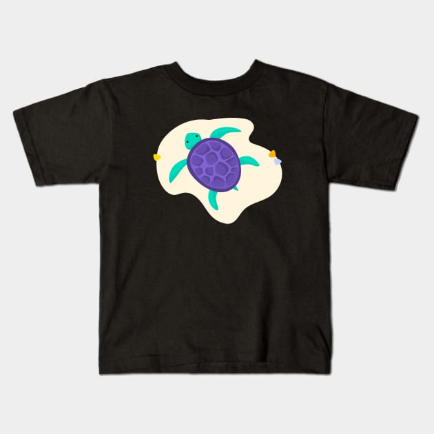 Turtle Kids T-Shirt by fromherotozero